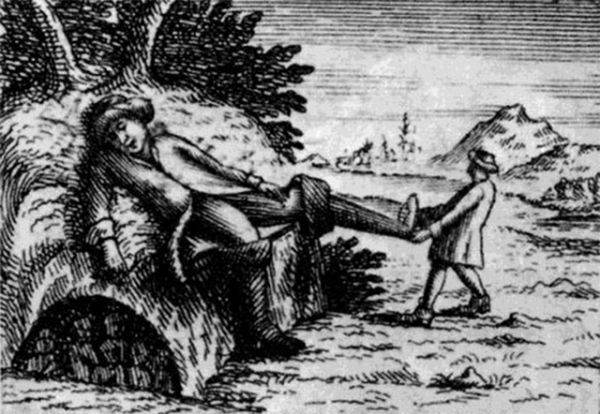 Иллюстрация Антуана Клуазье к первому изданию сказки «Мальчик-с-пальчик», конец XVII века.