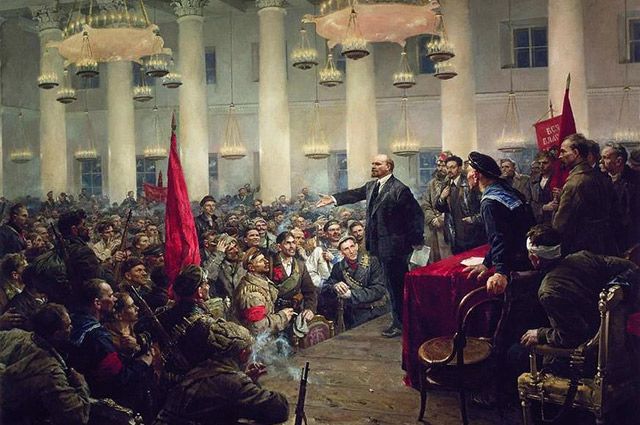 Награду так и не присудили. Картина «Выступление В.И. Ленина».