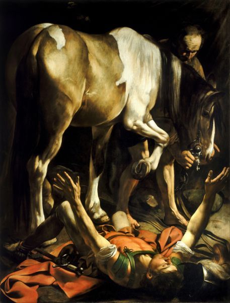 Так произведения Караваджо увидел весь Рим. К художнику пришла слава и заказы от других церквей. В это время он создает много картин на религиозные темы. «Обращение Савла» (1601).