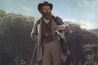 Современники описывали Шишкина как «высокого, стройного, красивого силача». Портрет работы И.Крамского, 1873 г.