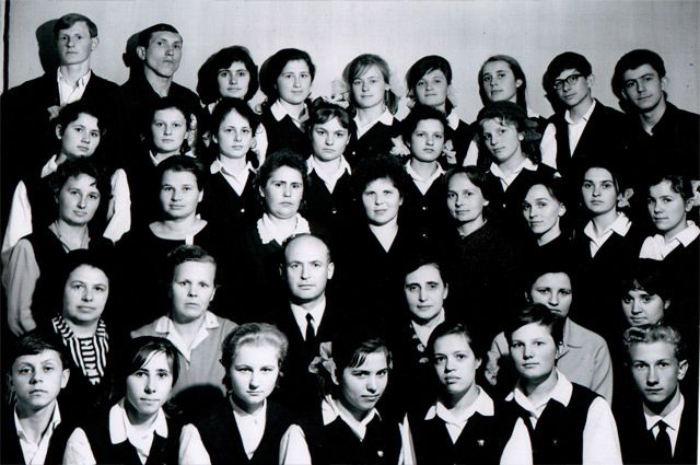 Выпускники Речицкой школы-интерната №1, 1967 год.