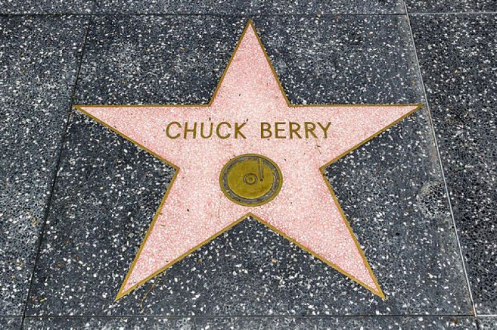 Звезда Чака Берри на Голливудской «Аллее славы».