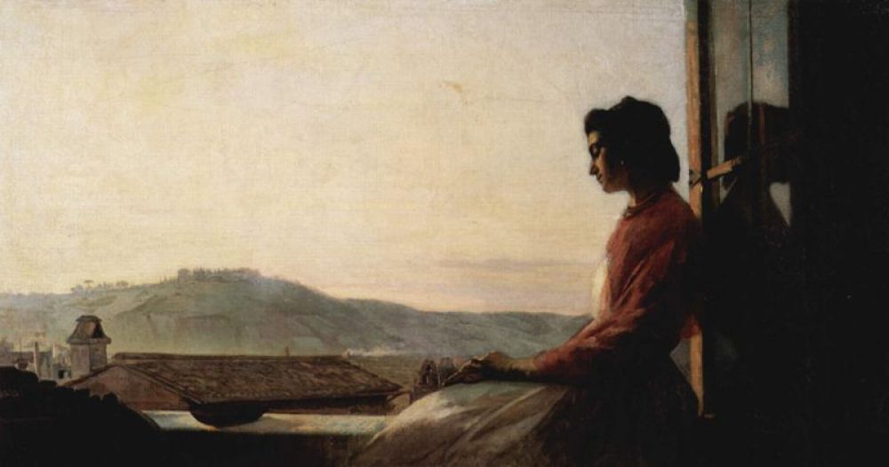 «Джованнина, сидящая на подоконнике», 1864 год.
