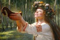 Сияла Пина своей красотой, как ракушка на солнце.  Художник - Андрей Шишкин. 