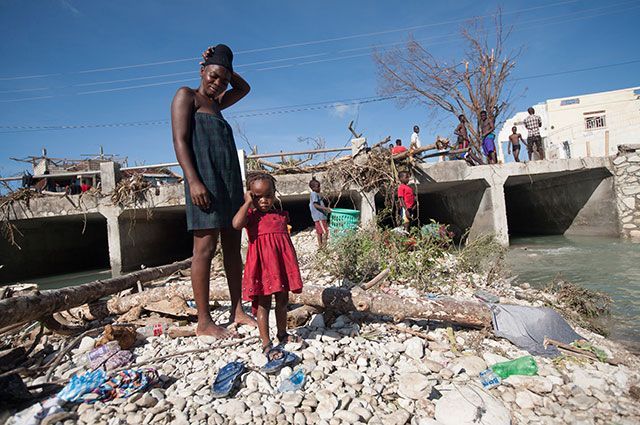 Гаити после урагана Мэтью, 2016 год.