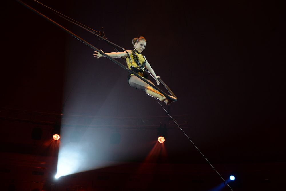 «Воздушная гимнастка на корд-де-волане». Николета-Рамона Бадя. «Национальный цирк Бухареста», Румыния.