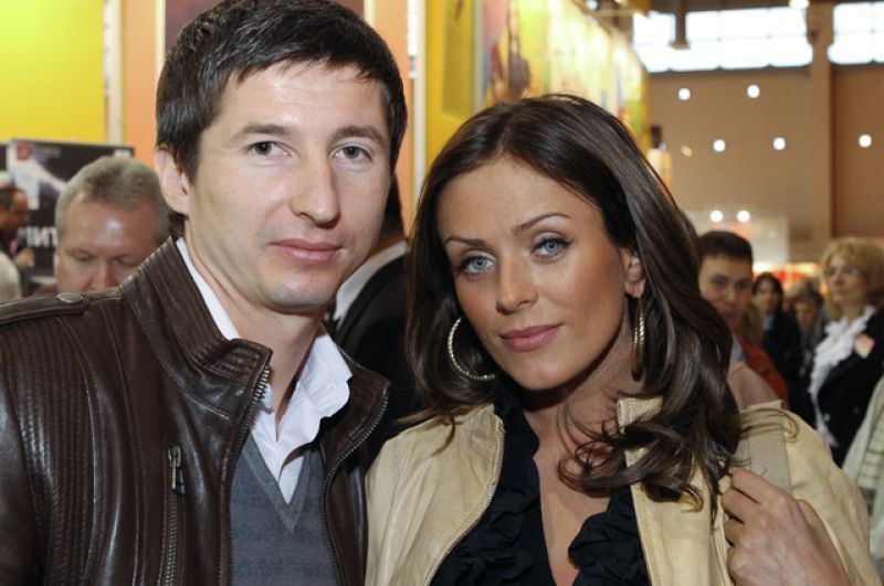 Юлия Началова с мужем Евгением Алдониным. 2010 год.