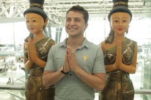 Владимир Зеленский на съемочной площадке фильма «Любовь в большом городе 2».