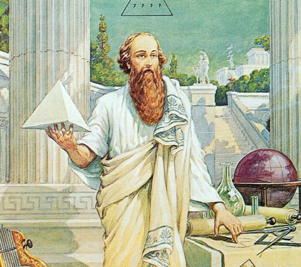Портрет Пифагора рисунок