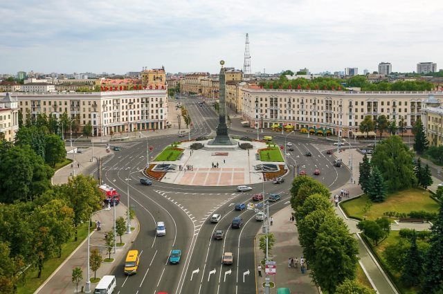 Площадь Победы стала одним из символов Минска.