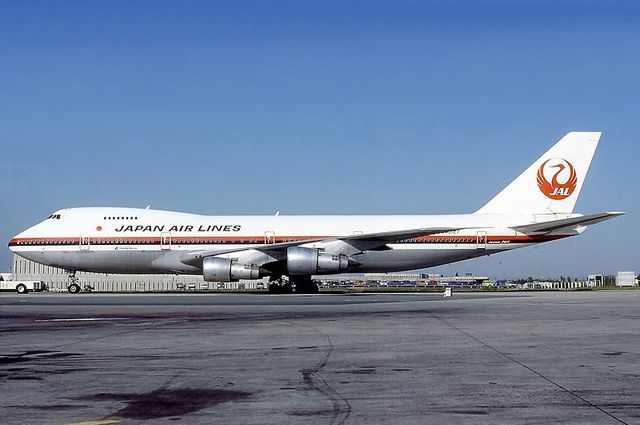 Boeing 747 авиакомпании Japan Airlines, схожий с разбившимся.