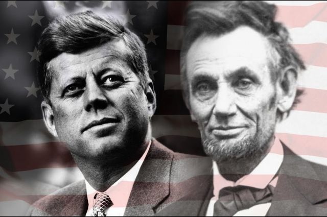 Два президента Америки - Авраам Линкольн и Джон Ф. Кеннеди.