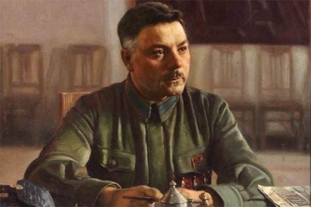 Клим Ворошилов на портрете Исаака Бродского.