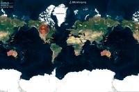 Сайт blitzortung.org показывает молнии в реальном времени по всему миру.