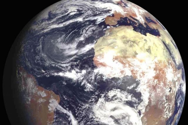 Снимок Земли из космоса.