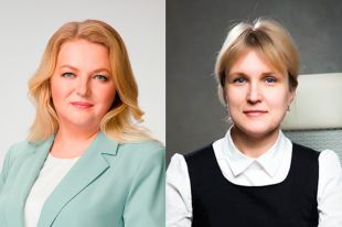 Заместитель генерального директора «Стравита» Елена Александровна ТУЛЕЙКО, заместитель управляющего Фондом социальной защиты населения Екатерина Геннадьевна ЛИХАЧЕВА.