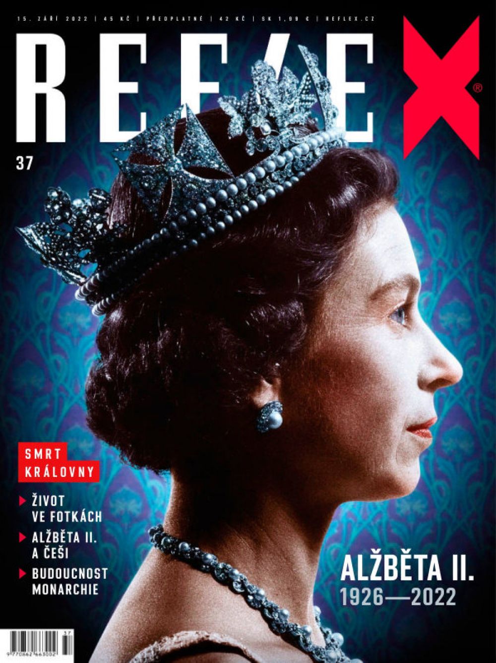 Уход из жизни королевы Великобритании Елизаветы II, правившей страной 70 лет, ознаменовал собой окончание эпохи. Неудивительно, что об этом написали большинство мировых СМИ, в том числе чешский журнал Reflex. Королевы не стало 8 сентября 2022 года в возрасте 96 лет.