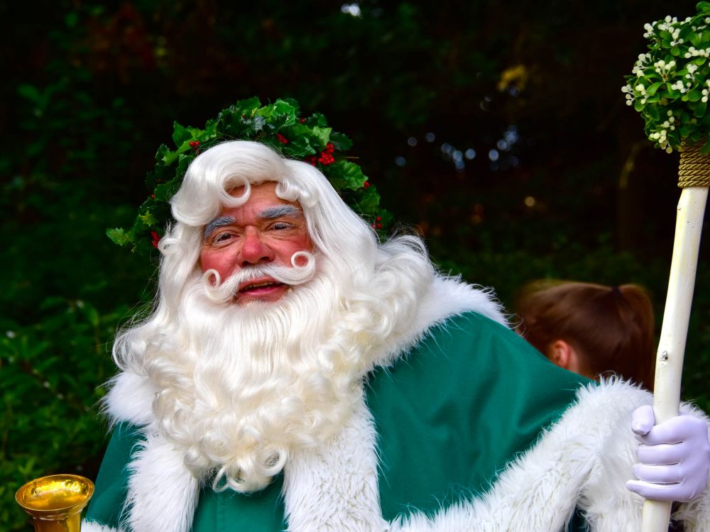 Даиди на Ноллаиг – ирландский коллега Деда Мороза. Он носит длинную зеленую шубу, на его посохе - связка трав, а вместо шапки - венок.