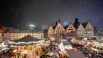 Рождественская и новогодняя ярмарка с каруселями во Франкфурте (Германия). 