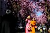 Розовые сакуры на Cherry Blossom Avenue в центре Бонна, Германия.