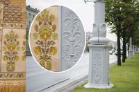 В основе декора фонарей – отсылка к узору слуцких поясов.